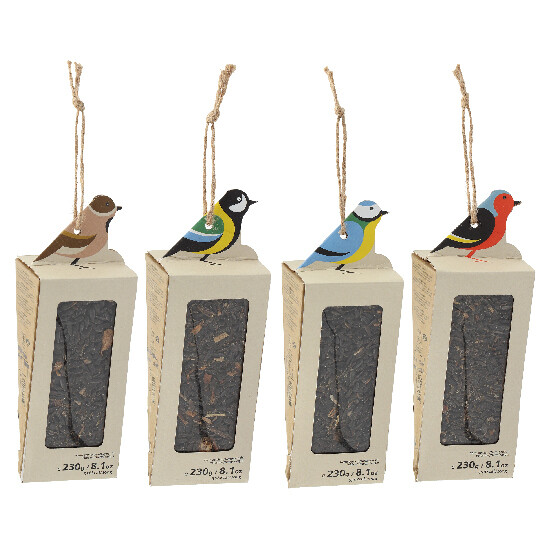 Krmítko pro ptáky "BEST FOR BIRDS" závěsné se semínky slunečnice, balení obsahuje 4 kusy!|Esschert Design