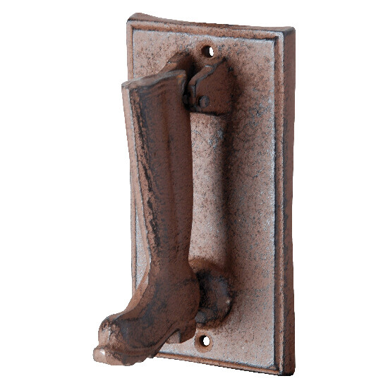 "BEST FOR BOOTS" knocker with shoe, cast iron|Esschert Design