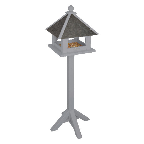 Bird feeder on foot FARMA, 39x39x132cm, gray|Esschert Design