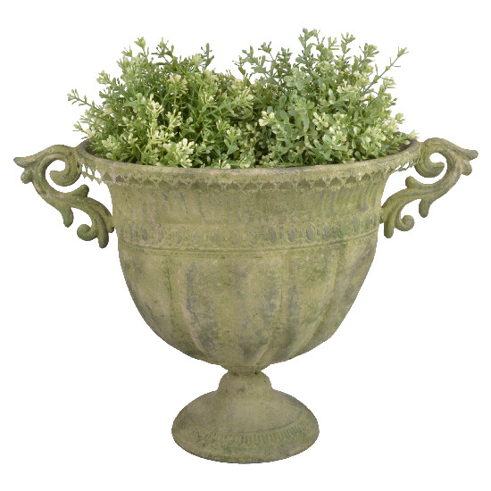Vase "AGED METAL" wide - metal, green patina, V|Esschert Design