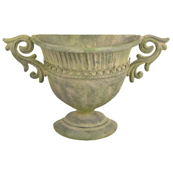Váza "AGED METAL" k stene - kov, zelená patina, V|Esschert Design