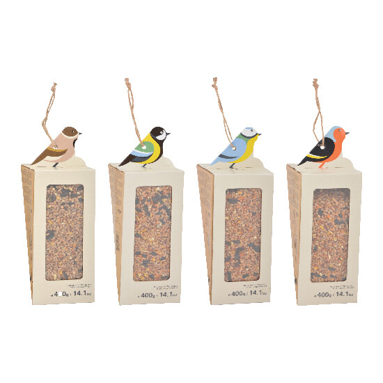 Krmítko pro ptáky "BEST FOR BIRDS" závěsné se semínky, balení obsahuje 4 kusy!|Esschert Design