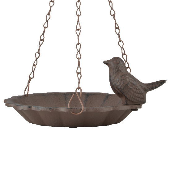 Karmnik dla ptaków "BEST FOR BIRDS" do zawieszenia z 1 ptakiem, żeliwny, brązowy, 16 cm|Esschert Des