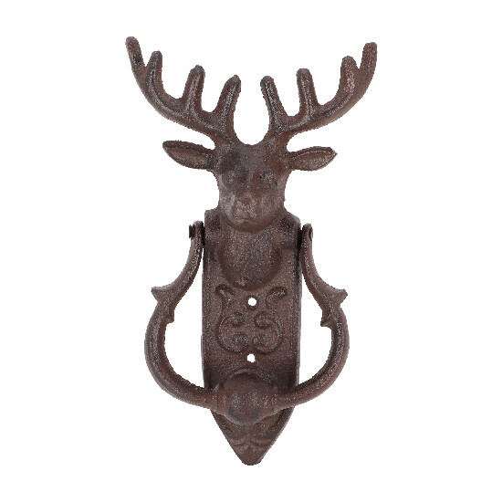 Door knocker "BEST FOR BOOTS" deer, 13 x 6.5 x 23.5 cm|Esschert Design