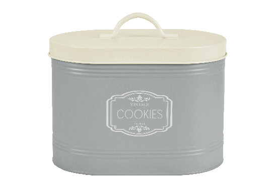 Candy box VINTAGE, iron, size: 5.5 L, color: platinum gray|Ego Dekor