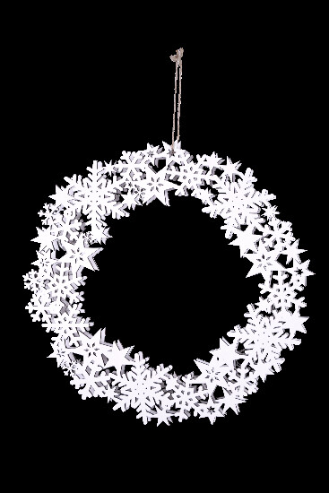 Wreath with snowflakes, LED, V|Ego Dekor