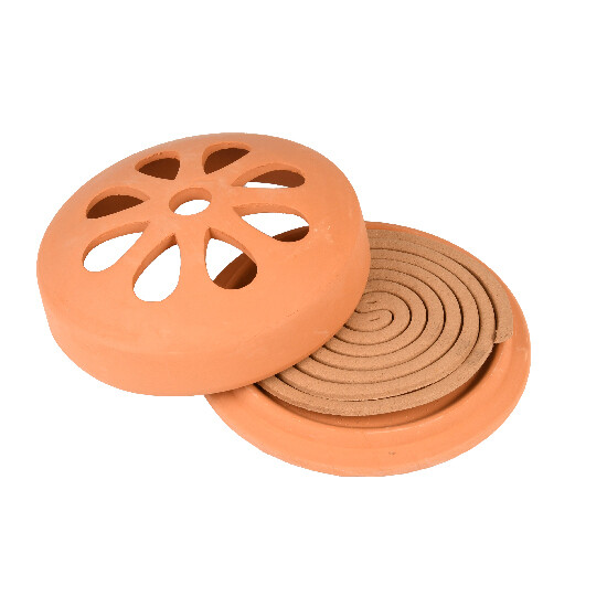 Środek odstraszający komary TERRACOTTA cytronella, terakota, naturalny, 15x15x6cm|Esschert Design