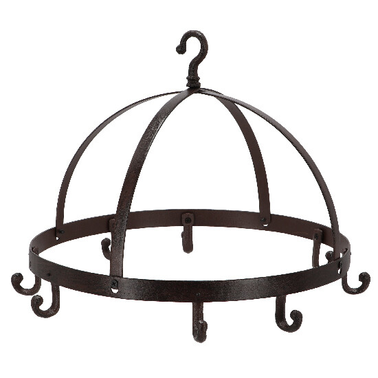 ED Herb drying rack HERBAL round, diameter 37cm, cast iron, brown|Esschert Design