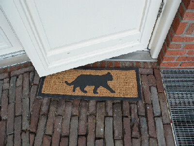 Doormat "BEST FOR BOOTS" rubber/coconut fiber cat, 75x25cm|Esschert Design