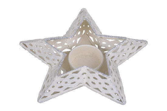 Candle star, champagne|Ego Dekor