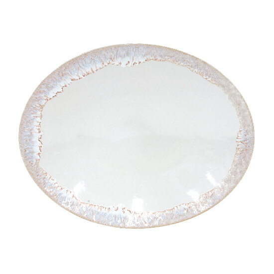 Oval tray, 41x33cm, TAORMINA, white|Casafina