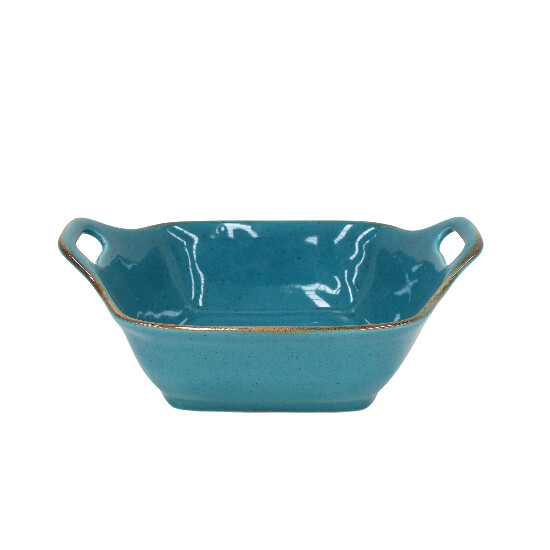 ED Rectangular baking dish, 26x21cm, SARDEGNA, blue (turquoise) (SALE)|Casafina