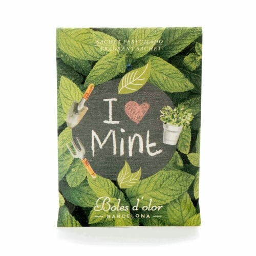 Woreczek zapachowy POCKET SMALL, papier, 5,5 x 7,5 x 0,3 cm, I Love Mint|Boles d'olor
