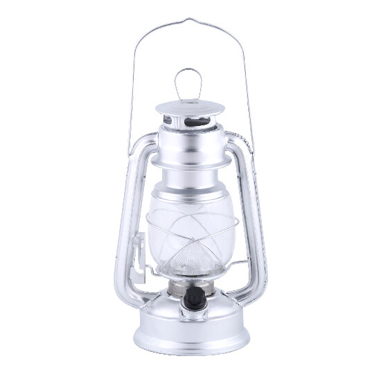 Lantern "TRAIN", LED, silver, 15 x 11 x 24 cm|Esschert Design