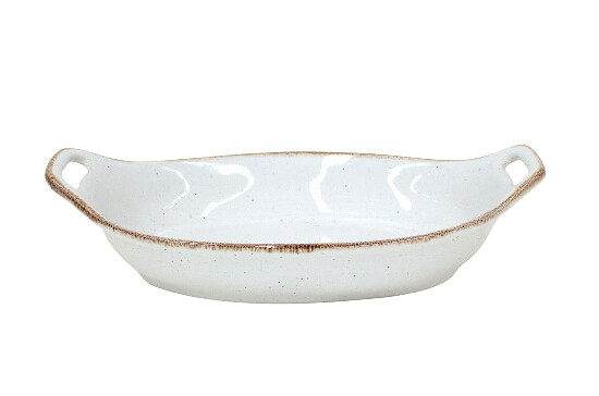 Oval baking dish, 32x18cm, SARDEGNA, white|Casafina