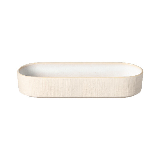 Bowl oval 25cm|0.57L, NÓTOS, white|cream|Costa Nova