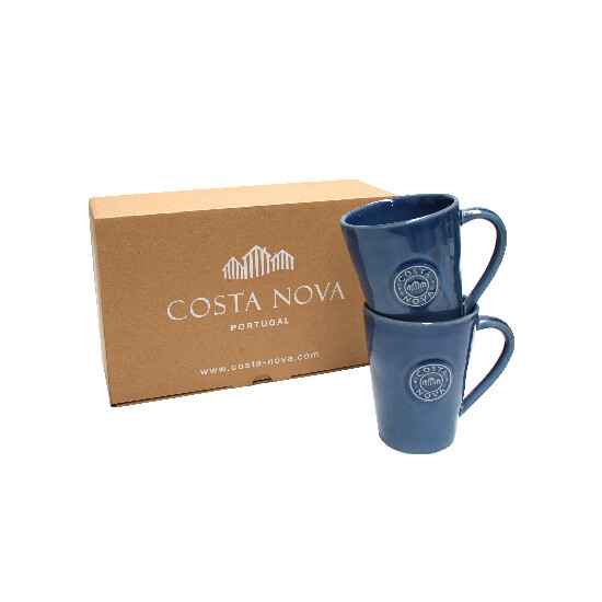 Tea mug 0.3L, NOVA GIFT, denim, GIFT PACK 2 pcs (SALE)|Costa Nova