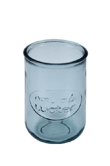 ED VIDRIOS SAN MIGUEL !RECYCLED GLASS! Sklenice z recyklovaného skla "WATER" 0,4L, světle modrá, rovná (VÝPRODEJ POSLEDNÍCH KUSOVEK) (DOPRODEJ POSLEDNÍCH KOUSKŮ)
