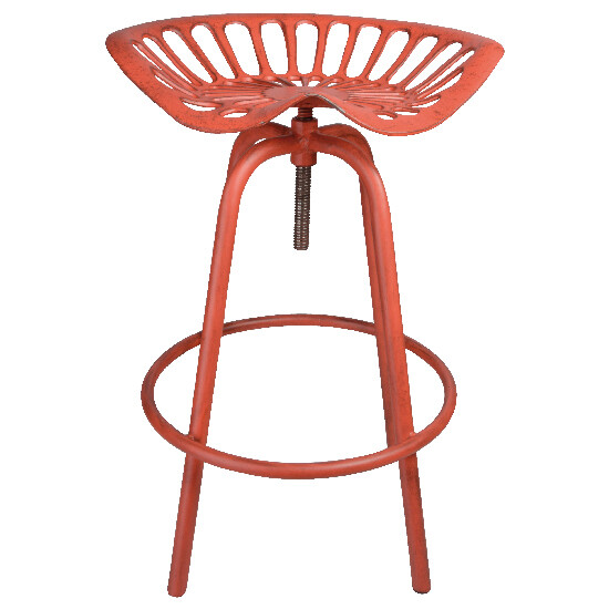 Krzesło "TRAKTOR" czerwone (WYPRZEDAŻ)|Esschert Design