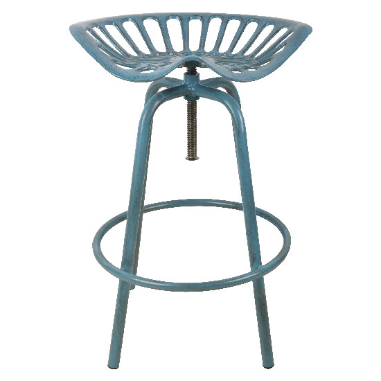 Krzesło „TRACTOR”, niebieskie, 70 cm (WYPRZEDAŻ)|Esschert Design