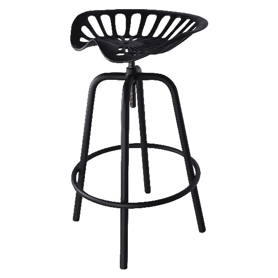 Krzesło "TRAKTOR", czarne, 70 cm (WYPRZEDAŻ)|Esschert Design