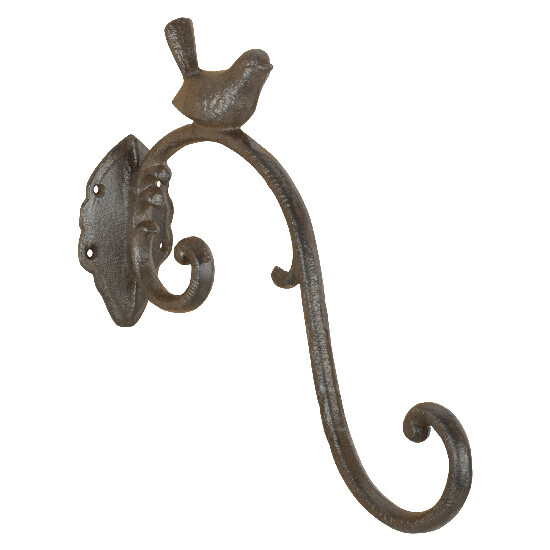 Cast iron hook with a bird|Esschert Design