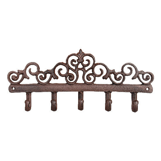 Hook 5 cast iron, flower motif|Esschert Design
