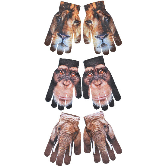 Gloves with animals, pack contains 3 pieces! (SALE)|Esschert Design