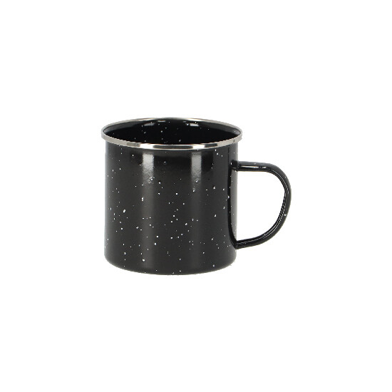Enamel mug 0.49L, black|Esschert Design