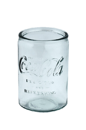 ED VIDRIOS SAN MIGUEL !RECYCLED GLASS! Glass made of recycled glass "COCA COLA" 0.6L, clear