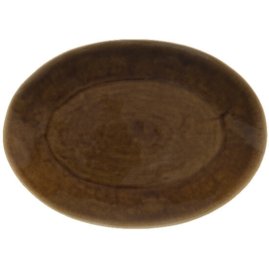 Oval tray 40cm, RIVIERA, brown|black|Terra|Costa Nova