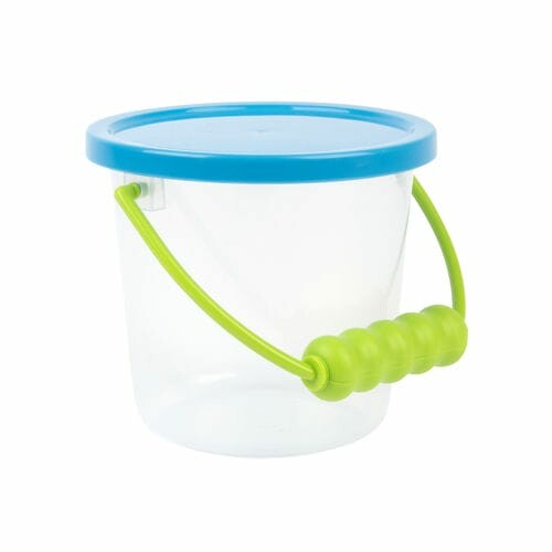 Marine animal research bucket with lid, plastic, H. 12.2 cm|Esschert Design