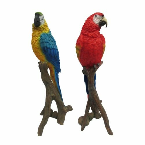Zvířátka a postavy OUTDOOR "TRUE TO NATURE" Papoušek Ara, v. 25,2 cm, balení obsahuje 2 ks! (DOPRODEJ)|Esschert Design