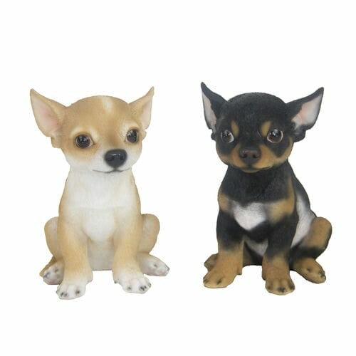 Animals and figures OUTDOOR "TRUE TO NATURE" Sitting Chihuahua puppy, height 19.3 cm, package contains 2 pcs! (SALE)|Esschert Design