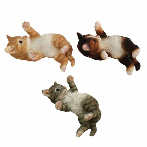 Zvířátka a postavy OUTDOOR "TRUE TO NATURE" Hrající si kotě, š. 19,7 cm, balení obsahuje 3 ks!|Esschert Design