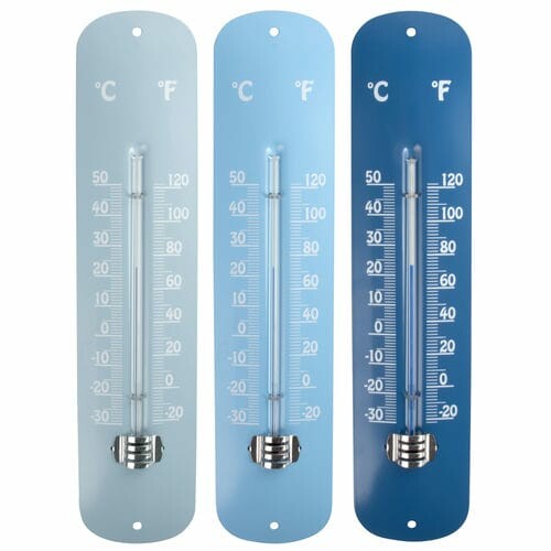 Thermometer, metal PACKAGE CONTAINS 3 PIECES!|Esschert Design