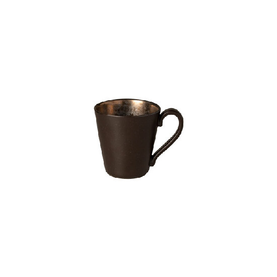 Šálek na kávu s podšálkem 0,09L, LAGOA, černá|Metal|Costa Nova