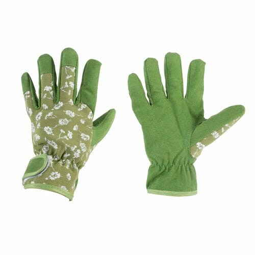 Women's garden/work gloves with flower print with protection, size S|Esschert Design