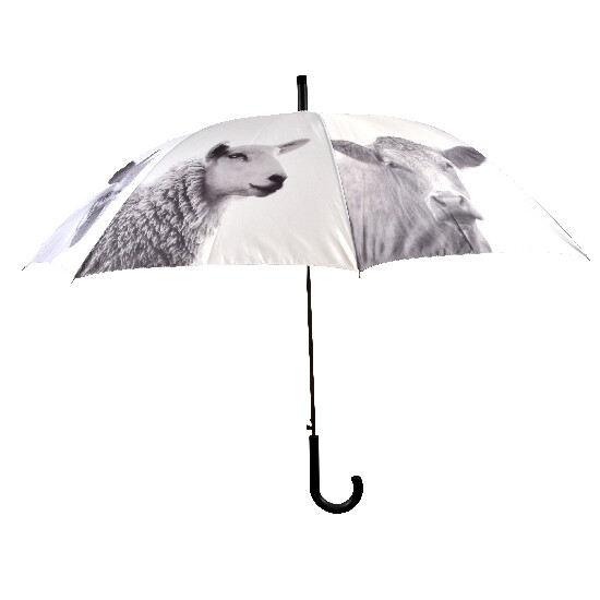 Parasol czarno-biały Farm Animals (WYPRZEDAŻ)|Esschert Design