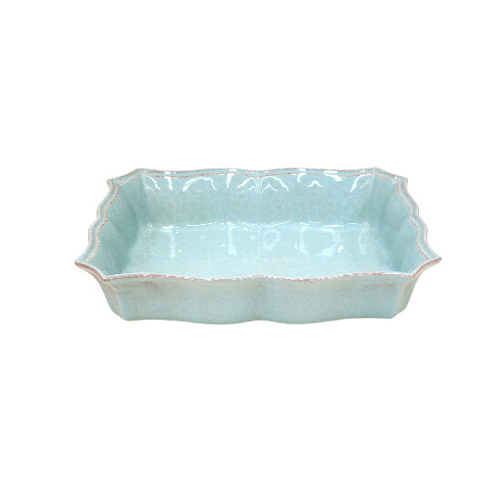 Baking dish, 35x25cm, IMPRESSIONS, blue (turquoise) (SALE)|Casafina