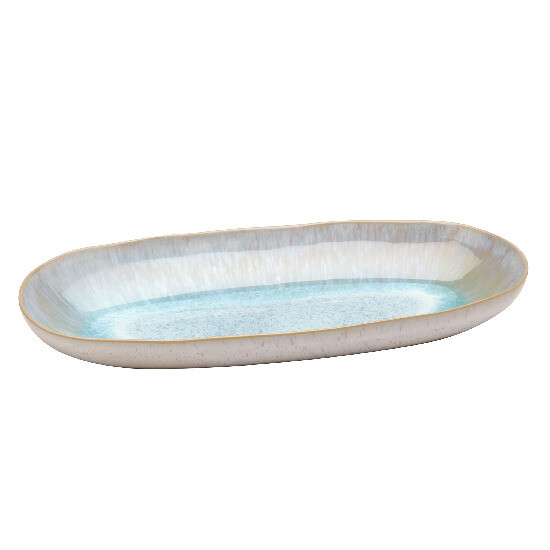 Oval tray, 42x21cm, IBIZA, blue (marine) (SALE)|Casafina