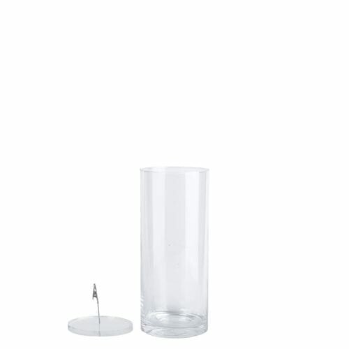 Submerged flower vase, clear, 12 x 12 x 30 cm|Esschert Design