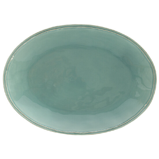 Oval tray, 40x29cm, FONTANA, blue (turquoise)|Casafina