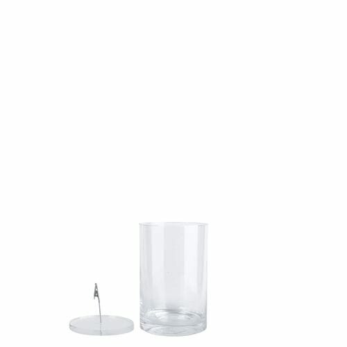 Submerged flower vase, clear, 12 x 12 x 20 cm|Esschert Design