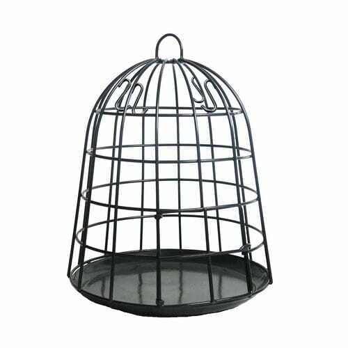Krmítko pro ptáky kovové - KLEC, černá, v. 30,6 cm|Esschert Design