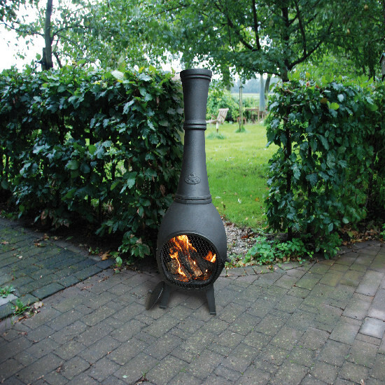 Fireplace stove "FANCY FLAMES", 44 x 44 x 122 cm (SALE)|Esschert Design