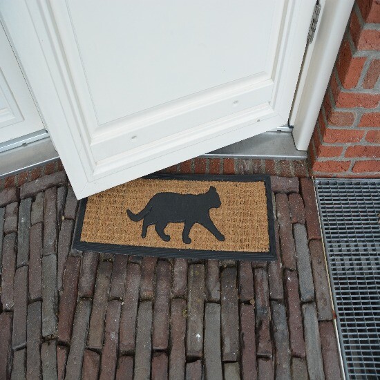 Doormat "BEST FOR BOOTS" rubber/coconut fiber cat, 75x25cm|Esschert Design