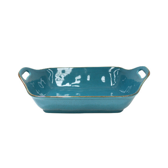 Baking dish, 33x21cm|1.8L, SARDEGNA, blue (turquoise) (SALE)|Casafina
