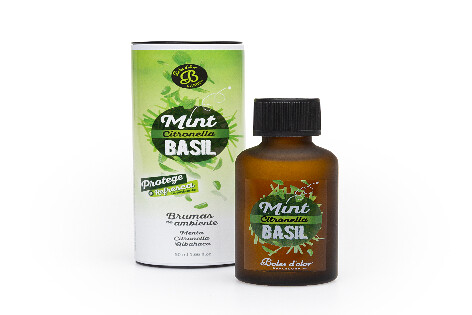 Esencia vonná 50 ml. Mint, Citronella & Basil|Boles d´olor