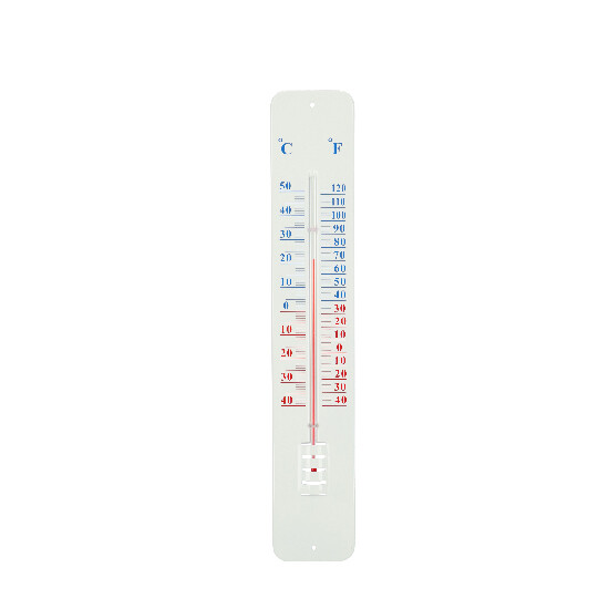 "WORLD OF WEATHER" thermometer, wall-mounted, outdoor, 8 x 1.5 x 45 cm|Esschert Design